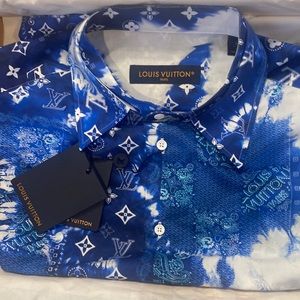 Brand New with Tags Louis Vuitton Monogram short sleeve Mens shirt